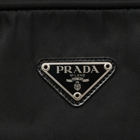 PRADA Hand Bag Nylon Black Auth - Picture 11 of 16
